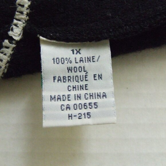 Penningtons sweater vest cute kitty cat black plus size wool maxi cardigan 1X - Picture 12 of 16